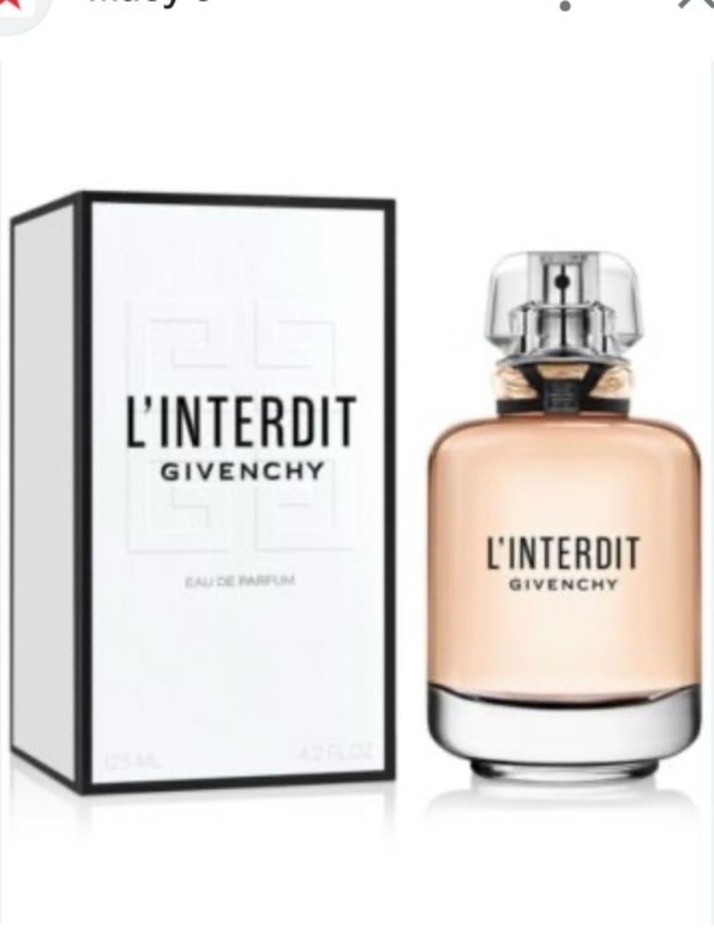 Givenchy L’interdit with fragrance label